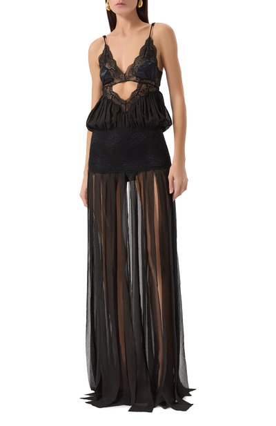 Хлопковое платье THE ATTICO, арт. 250WCW00228/CCC112AA, фото 3