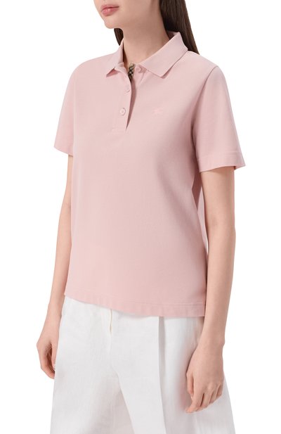 Хлопковое поло BURBERRY, арт. 8118960, фото 3