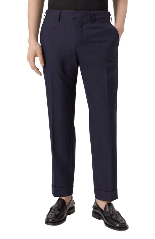 Шерстяные брюки Dries Van Noten 251-020904-1209 Синий  251-020904-1209 Фото 3