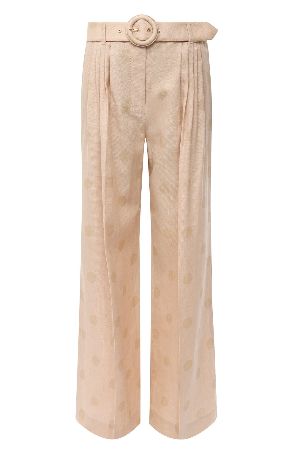 Брюки из хлопка и льна ZIMMERMANN бежевого цвета по цене 65200 руб., арт. 9759PAND, фото 1 Брюки из хлопка и льна ZIMMERMANN, арт. 9759PAND, фото 1