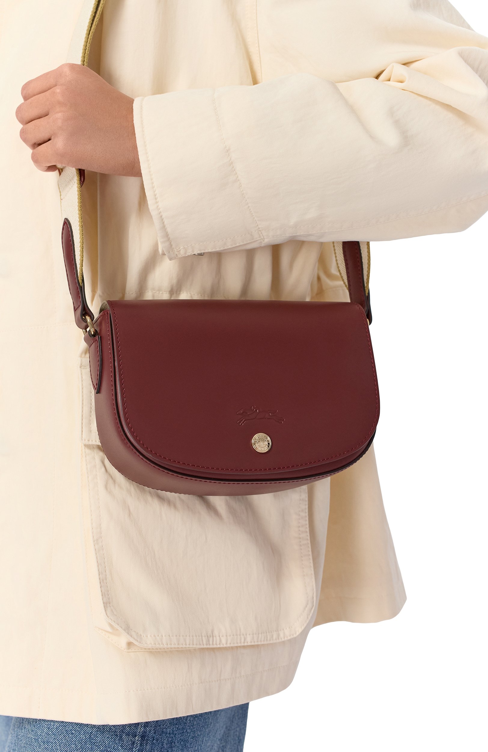 Сумка epure small LONGCHAMP бордового цвета по цене 56300 руб., арт. 10253HFY/HFY, фото 2 Сумка epure small LONGCHAMP, арт. 10253HFY/HFY, фото 2