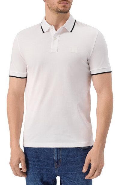 Хлопковое поло BOSS ORANGE, арт. 50507699, фото 3