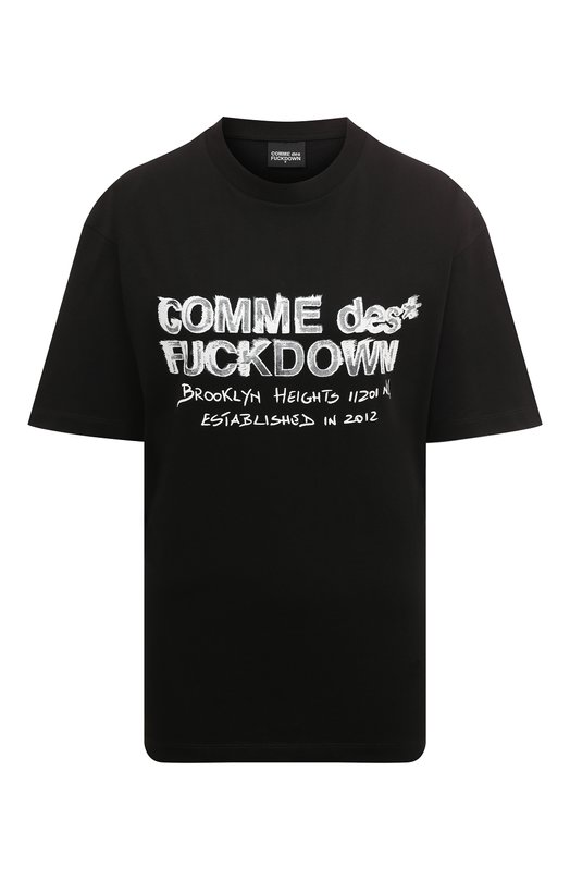 фото Хлопковая футболка comme des fuckdown