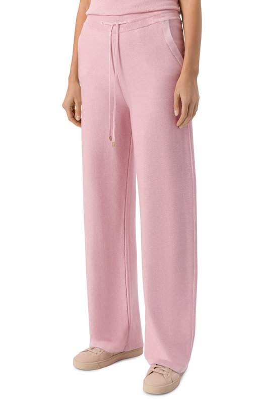 Брюки из шелка и хлопка MVST WS61-605MU Розовый  WS61-605MU Фото 3