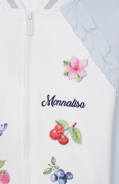 Хлопковая толстовка MONNALISA, арт. 19E803, фото 3
