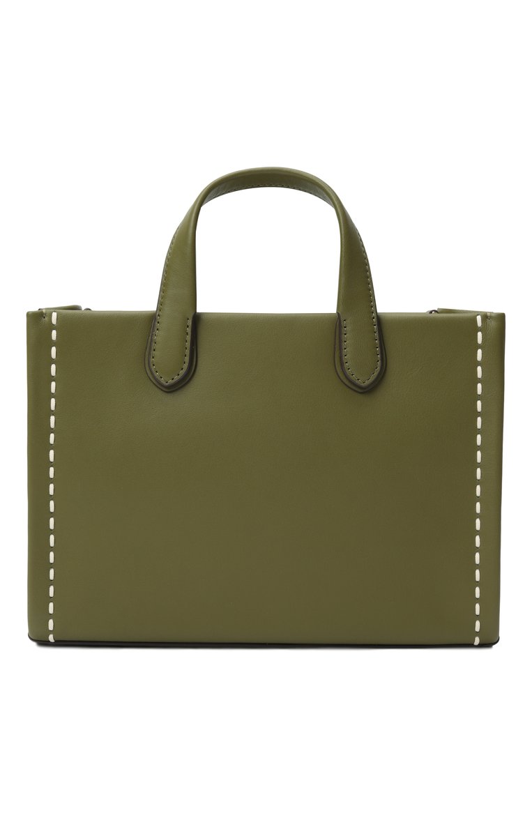 Женская сумка gigi small MICHAEL MICHAEL KORS хаки цвета, арт. 30T4G3GM5L | Фото 6 (Материал: Натуральная кожа; Ремень/цепочка: На ремешке; Драгоценные камни: Проставлено; Размер: small; Материал сплава: Проставлено)