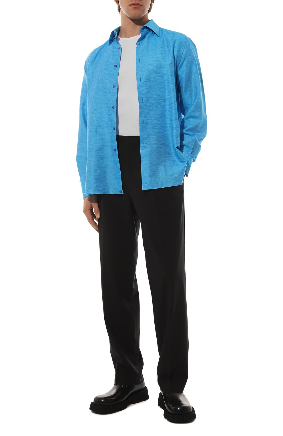 Сорочка из хлопка и льна STEFANO RICCI, арт. MC003685/R2564, фото 2