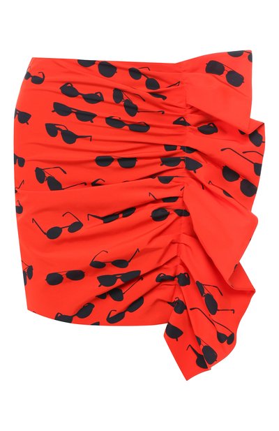 Женская юбка с принтом VICTORIA, VICTORIA BECKHAM, арт. SKVV 091B PSS19 PRINTD C0TT0N FAILLE