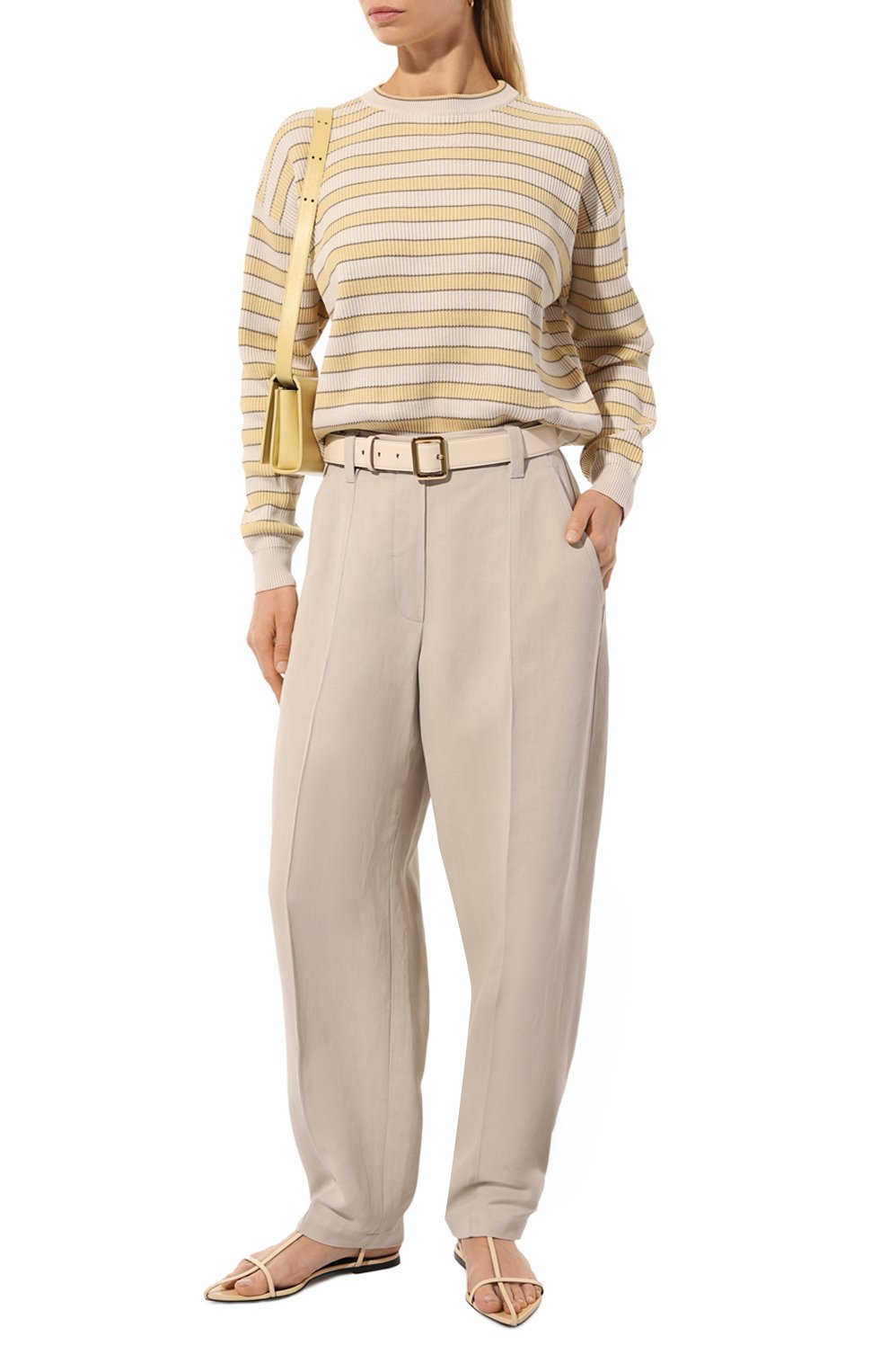 Брюки из вискозы и льна BRUNELLO CUCINELLI, арт. MH579B1297, фото 2