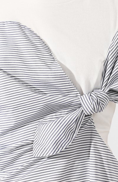 Хлопковая футболка AKIRA NAKA, арт. AR2046-WHBL, фото 5