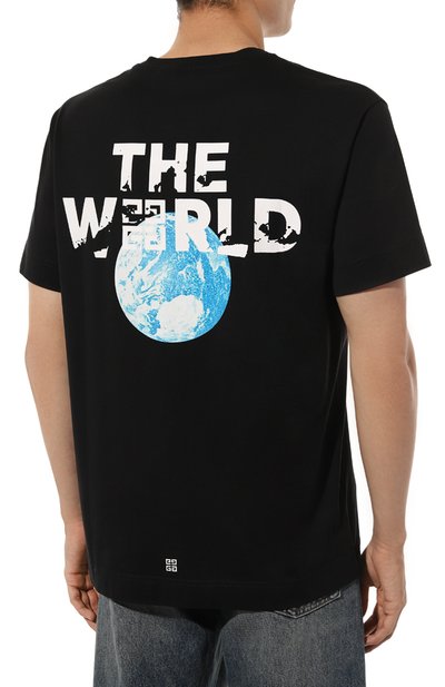 Хлопковая футболка GIVENCHY, арт. BM716R/3YFJ, фото 4