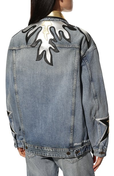 Джинсовая куртка MIU MIU, арт. GWB143-10RI-F0013, фото 4