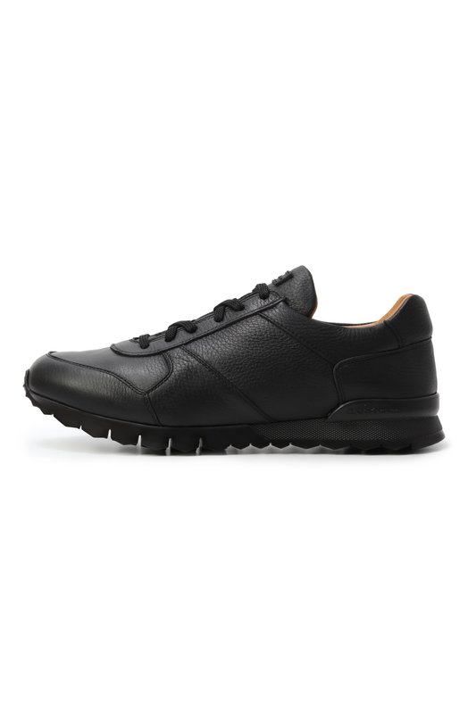 Кожаные кроссовки Kiton USSA114N0012608 Чёрный  USSA114N0012608 Фото 4