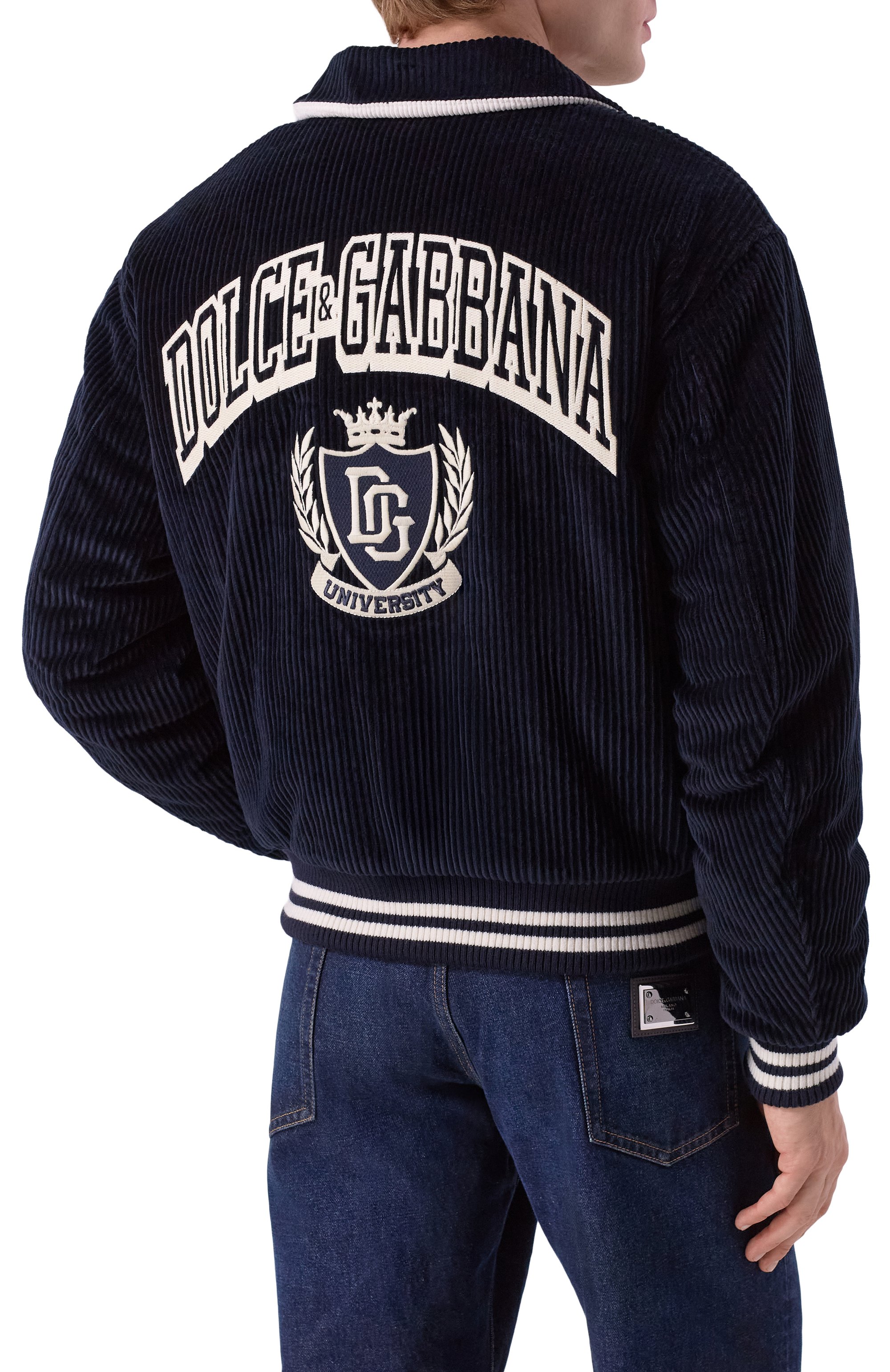 Вельветовый бомбер DOLCE & GABBANA, арт. G9BPXZ/FUVLI, фото 4