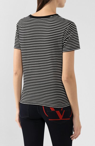 Хлопковая футболка SAINT LAURENT, арт. 590370/YBLS2, фото 4
