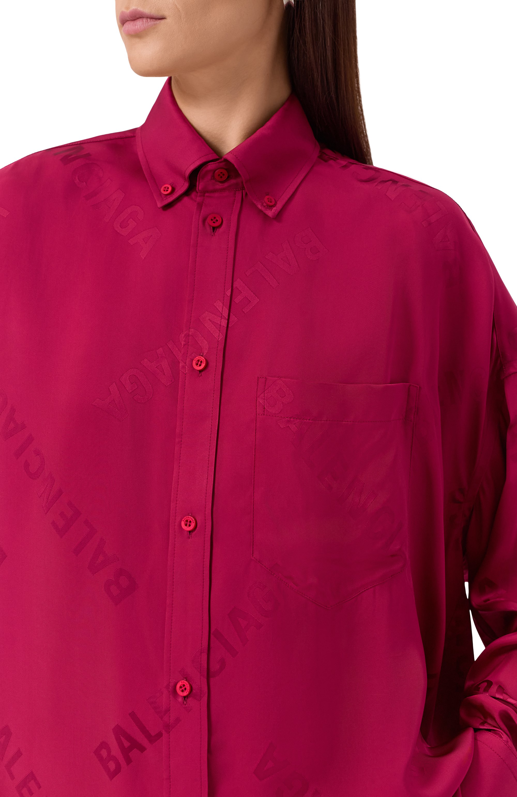 Рубашка из вискозы BALENCIAGA, арт. 814121/T0013, фото 5