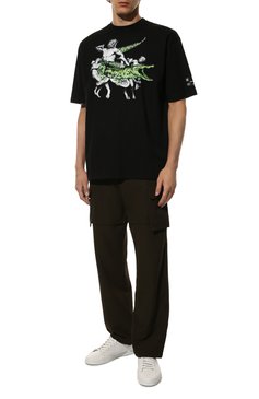 Хлопковая футболка DIEGO VENTURINO, арт. FW22-DV TS0 LE22, фото 1