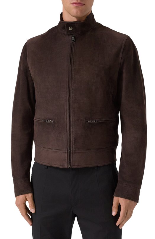 Замшевая куртка Dolce & Gabbana G9AWML/HULU2 Коричневый  G9AWML/HULU2 Фото 3