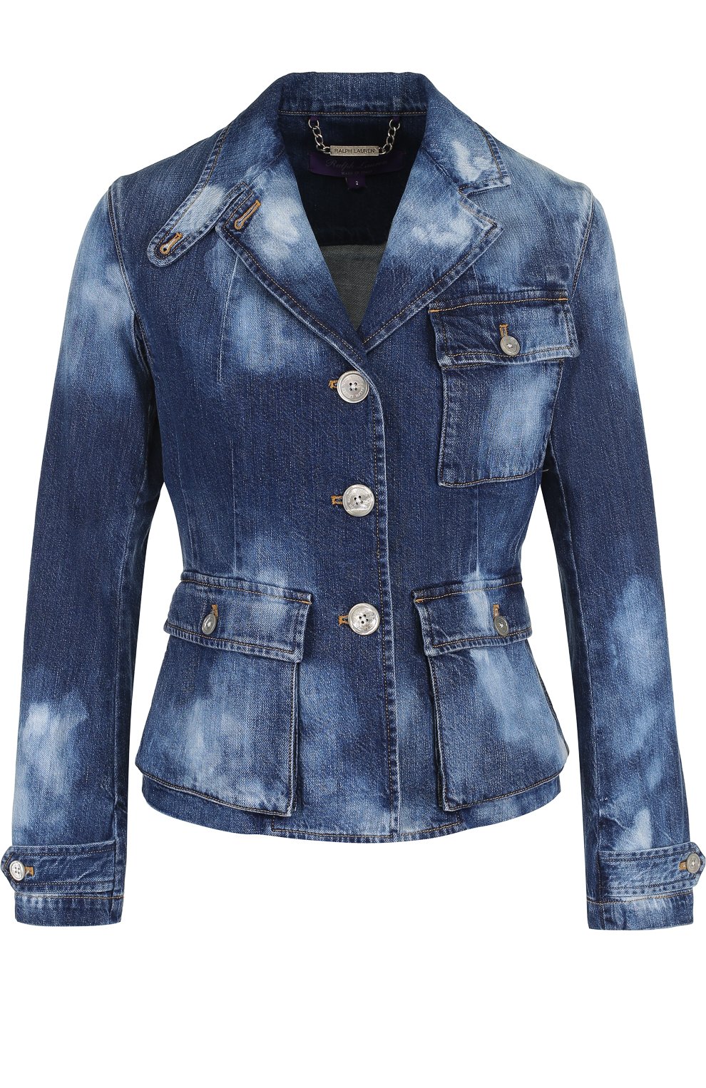 Приталенная джинсовая куртка с потертостями RALPH LAUREN, арт. 290713825, фото 1