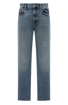 Женские джинсы LESYANEBO синего цвета, арт. FW23/DENIMLVR001 | Фото 1 (Кросс-КТ: Деним; Длина (брюки, джинсы): Стандартные; Силуэт Ж (брюки и джинсы): Прямые; Материал сплава: Проставлено; Материал внешний: Хлопок, Деним; Детали: Потертости; Драгоценные камни: Проставлено; Стили: Кэжуэл)