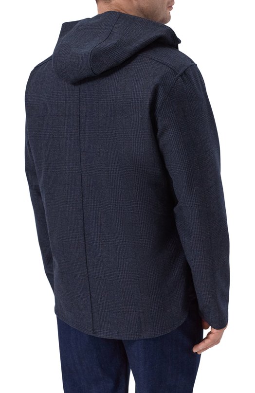 Шерстяная рубашка Kiton UMCPETEK0127G07 Синий  UMCPETEK0127G07 Фото 4