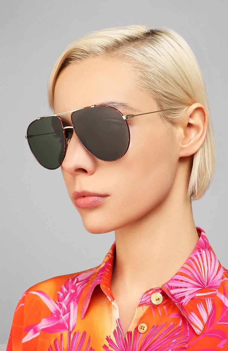 Женские солнцезащитные очки DIOR EYEWEAR черного цвета, арт. DI0RM0NSIEUR1 2IK | Фото 2 (Тип очков: С/з; Региональные ограничения белый список (Axapta Mercury): RU, Не проставлено; Нос: Не проставлено; Очки форма: Авиаторы; Оптика Гендер: оптика-женское)