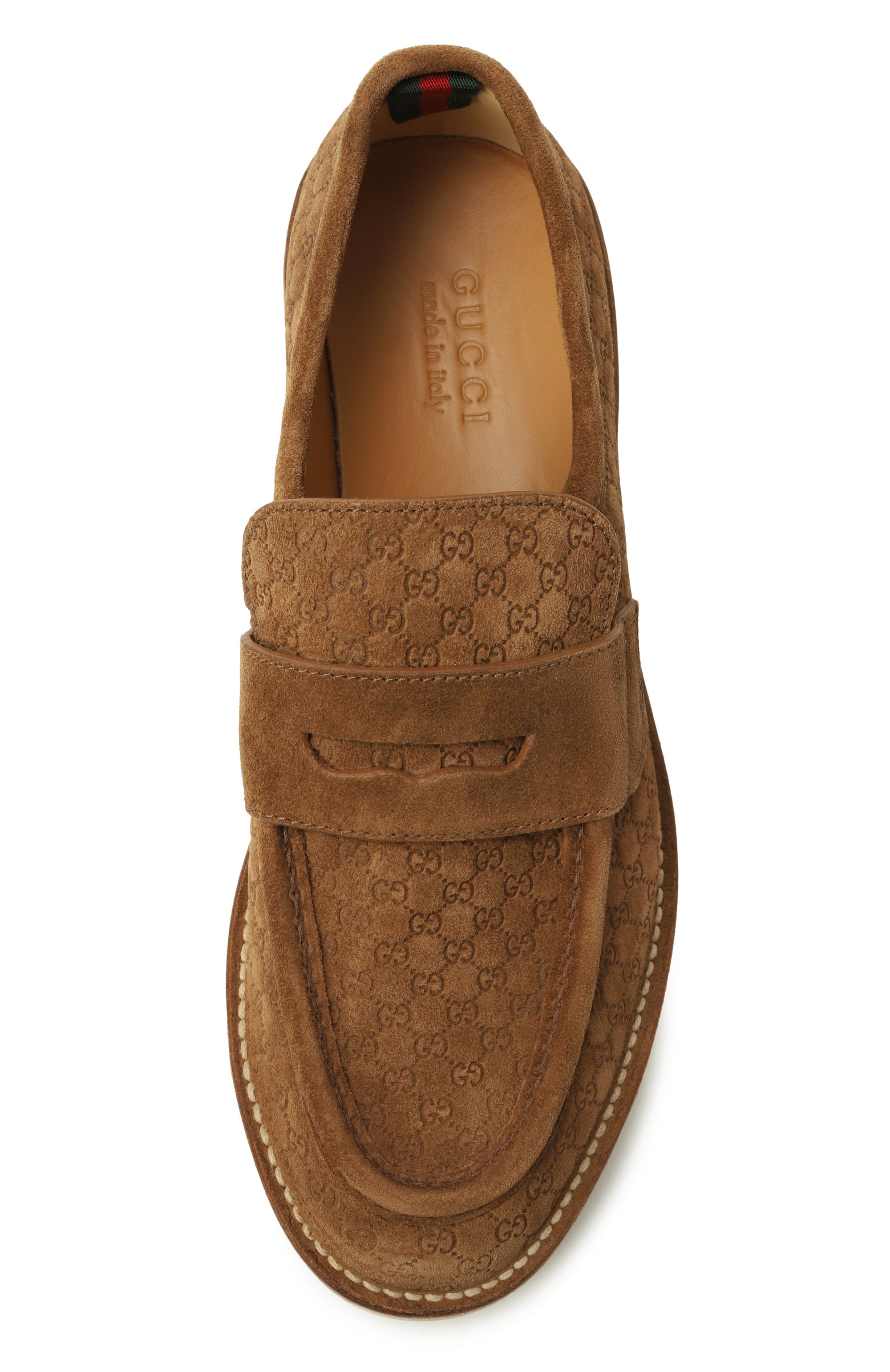 Замшевые пенни-лоферы GUCCI, арт. 831289/AAE03, фото 6