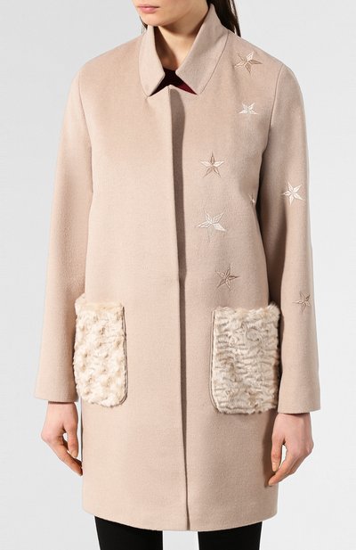 Пальто из смеси шерсти и кашемира SEVEN LAB, арт. 2C-002 beige, фото 3