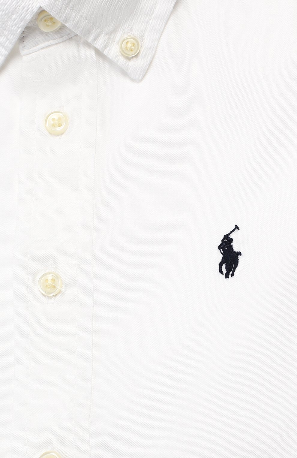 Хлопковая рубашка с воротником button down RALPH LAUREN, арт. 321600259, фото 3