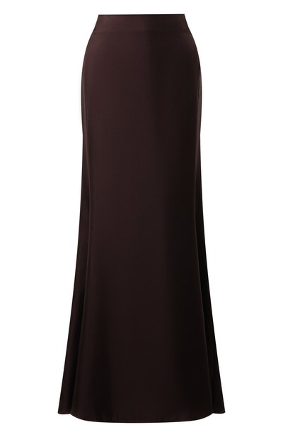 Шелковая юбка LOULOU DE SAISON темно-коричневого цвета по цене 54150 руб., арт. DALUPIRI, фото 1 Шелковая юбка LOULOU DE SAISON, арт. DALUPIRI, фото 1