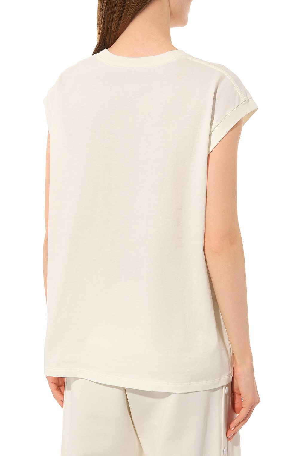 Хлопковая футболка GUCCI молочного цвета по цене 56160 руб., арт. 653302 XJDL1, фото 4 Хлопковая футболка GUCCI, арт. 653302 XJDL1, фото 4