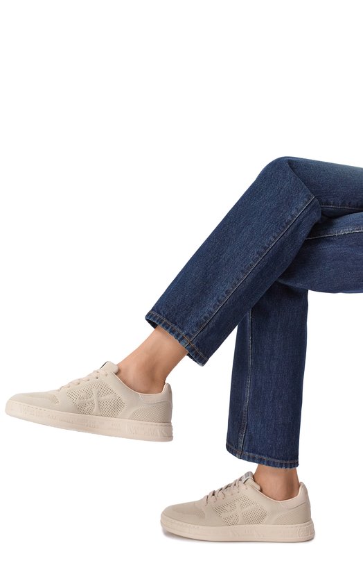 Текстильные кеды Quinn-D Premiata QUINND/VAR 8248 Бежевый  QUINND/VAR 8248 Фото 2