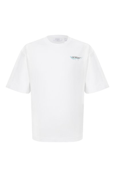 Мужская хлопк овая футболка OFF-WHITE, арт. 0MAA120S26JER00E