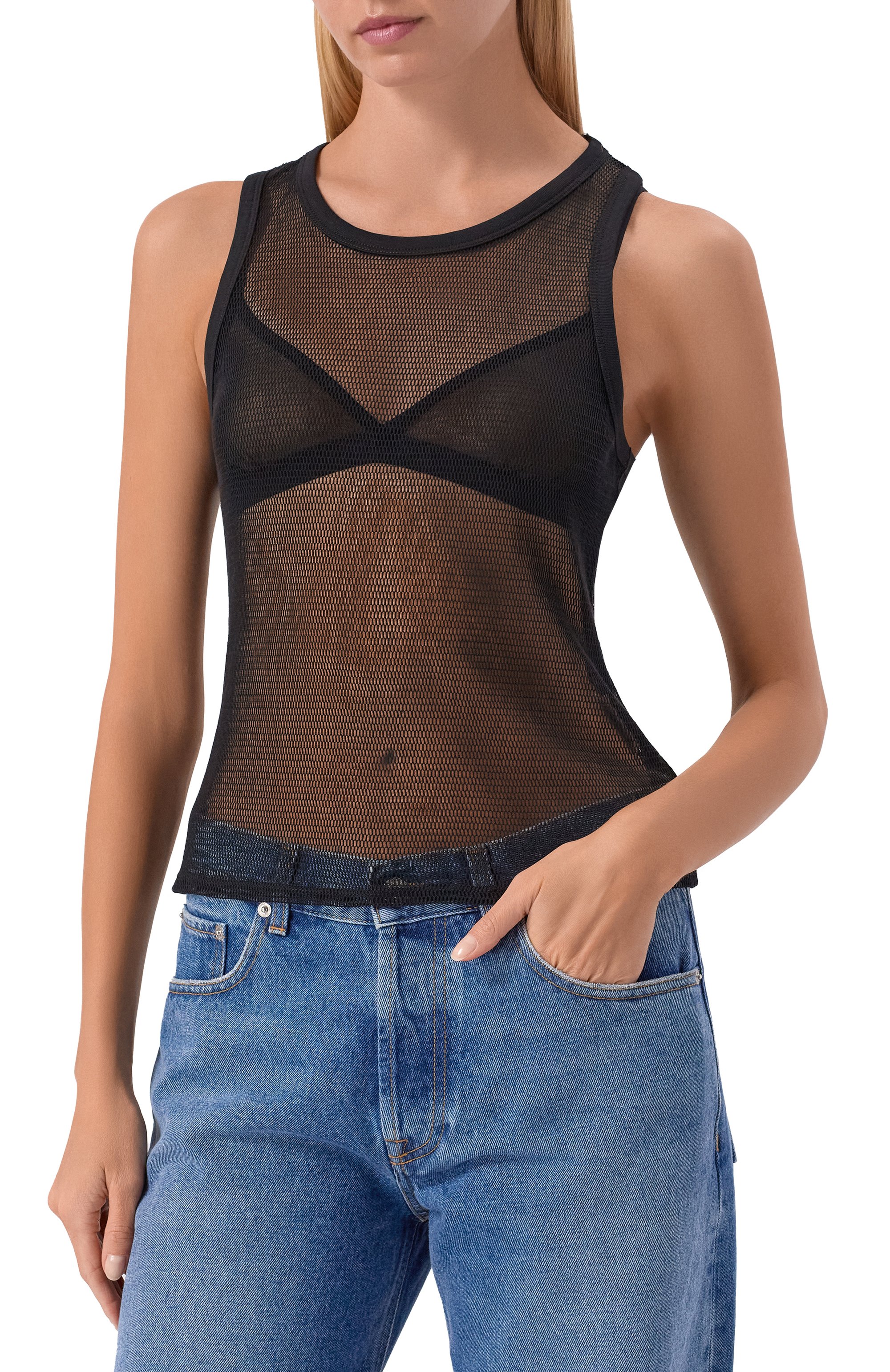 Хлопковый топ OFFICINE GENERALE, арт. S26WTEE201_001, фото 3