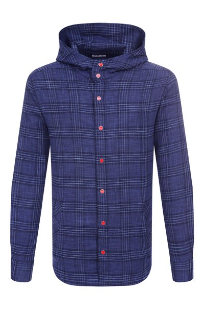 Мужская рубашка из шерсти и шелка KITON, арт. UMCMARK0617E19