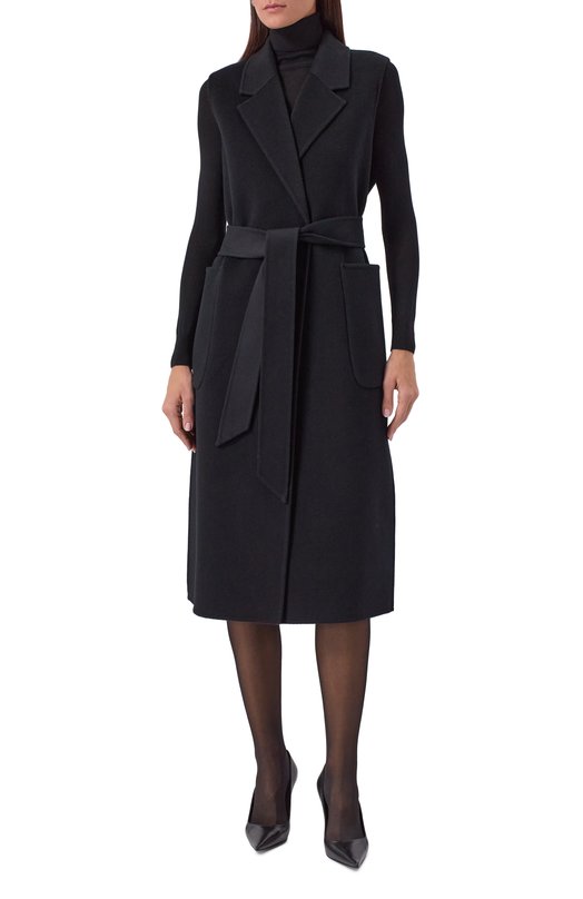 Шерстяной жилет Ivy Oak I0111126/CLARISSA Чёрный  I0111126/CLARISSA Фото 3