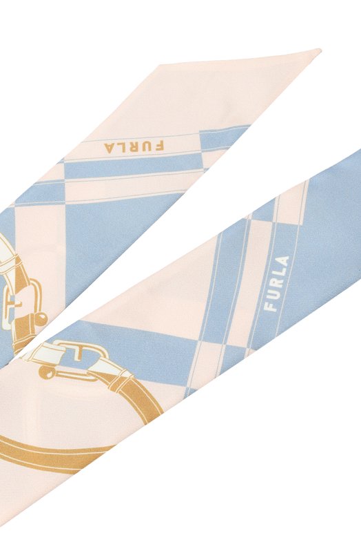 Шелковый-шарф твилли Furla WT00022/BX4081 Голубой  WT00022/BX4081 Фото 4