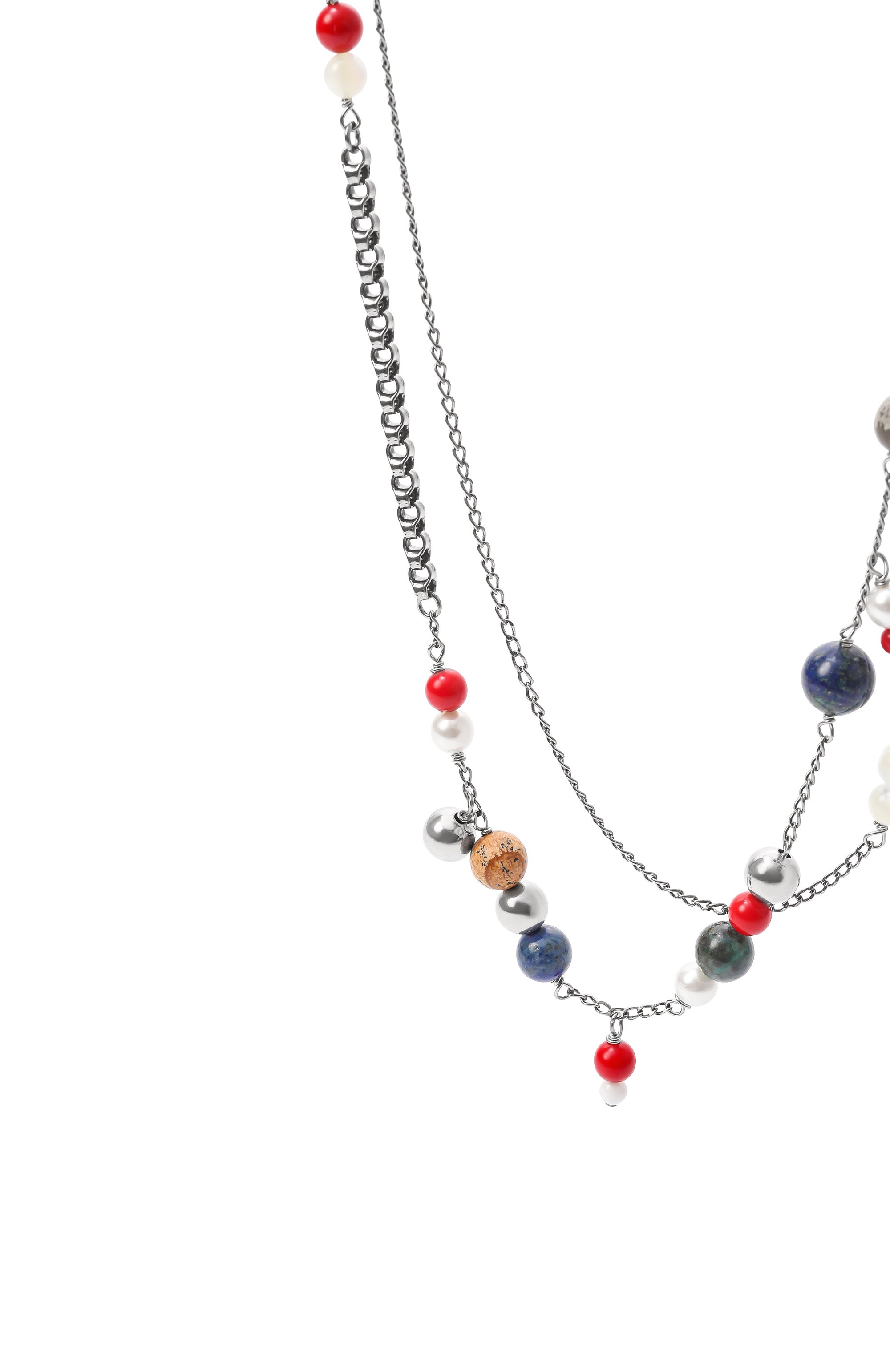 Колье DRIES VAN NOTEN серебряного цвета по цене 97700 руб., арт. 018232/0079, фото 3 Колье DRIES VAN NOTEN, арт. 018232/0079, фото 3