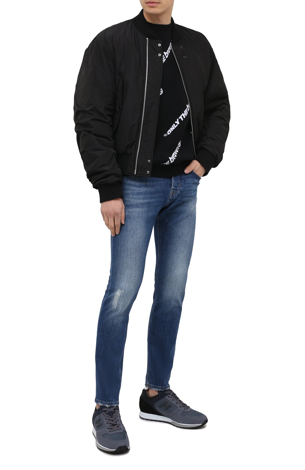 Комбинированные кроссовки HOGAN, арт. HXM3210Y860P9S, фото 2