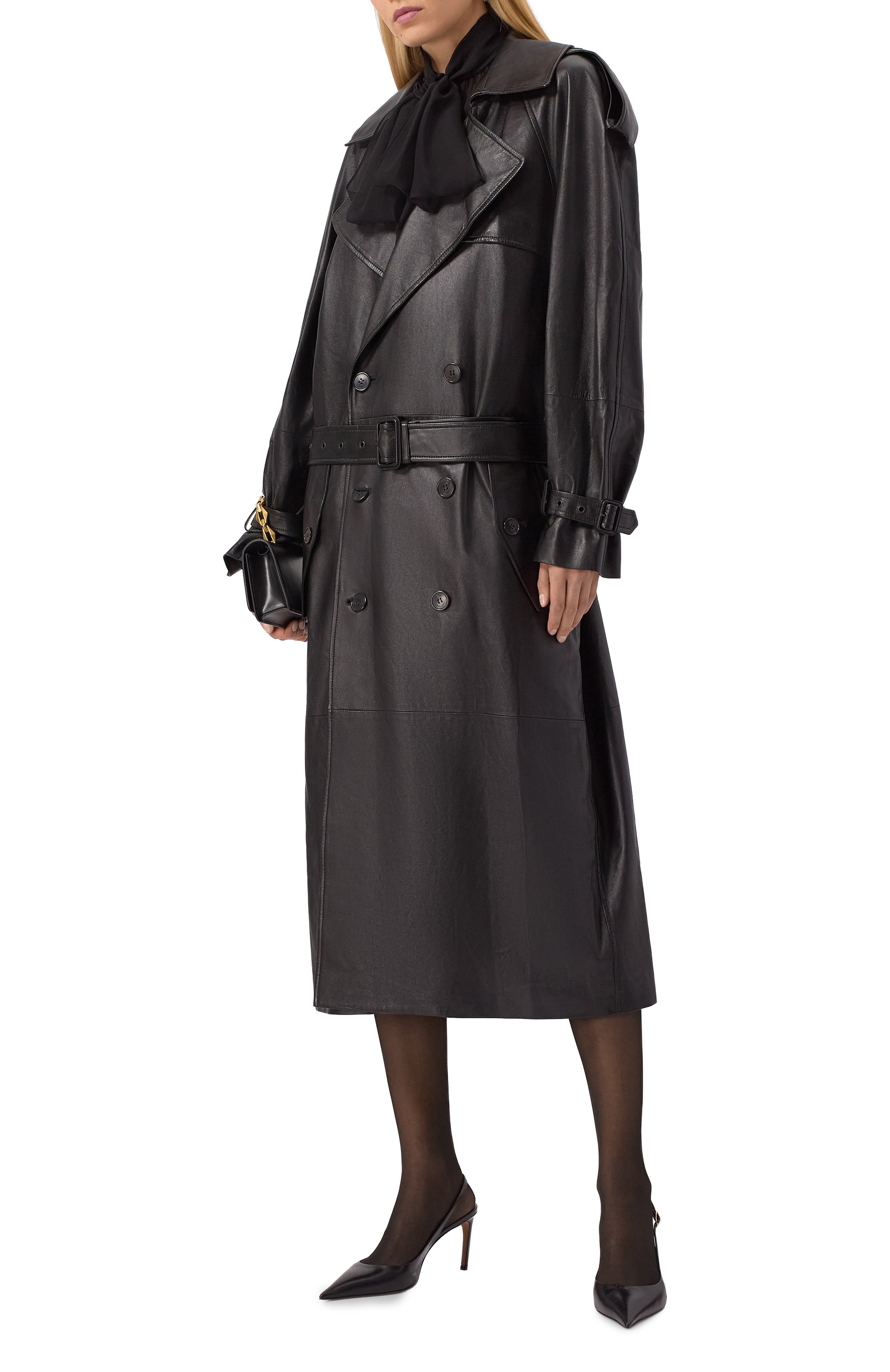 Кожаный тренч SAINT LAURENT, арт. 815241/YC2TF, фото 2