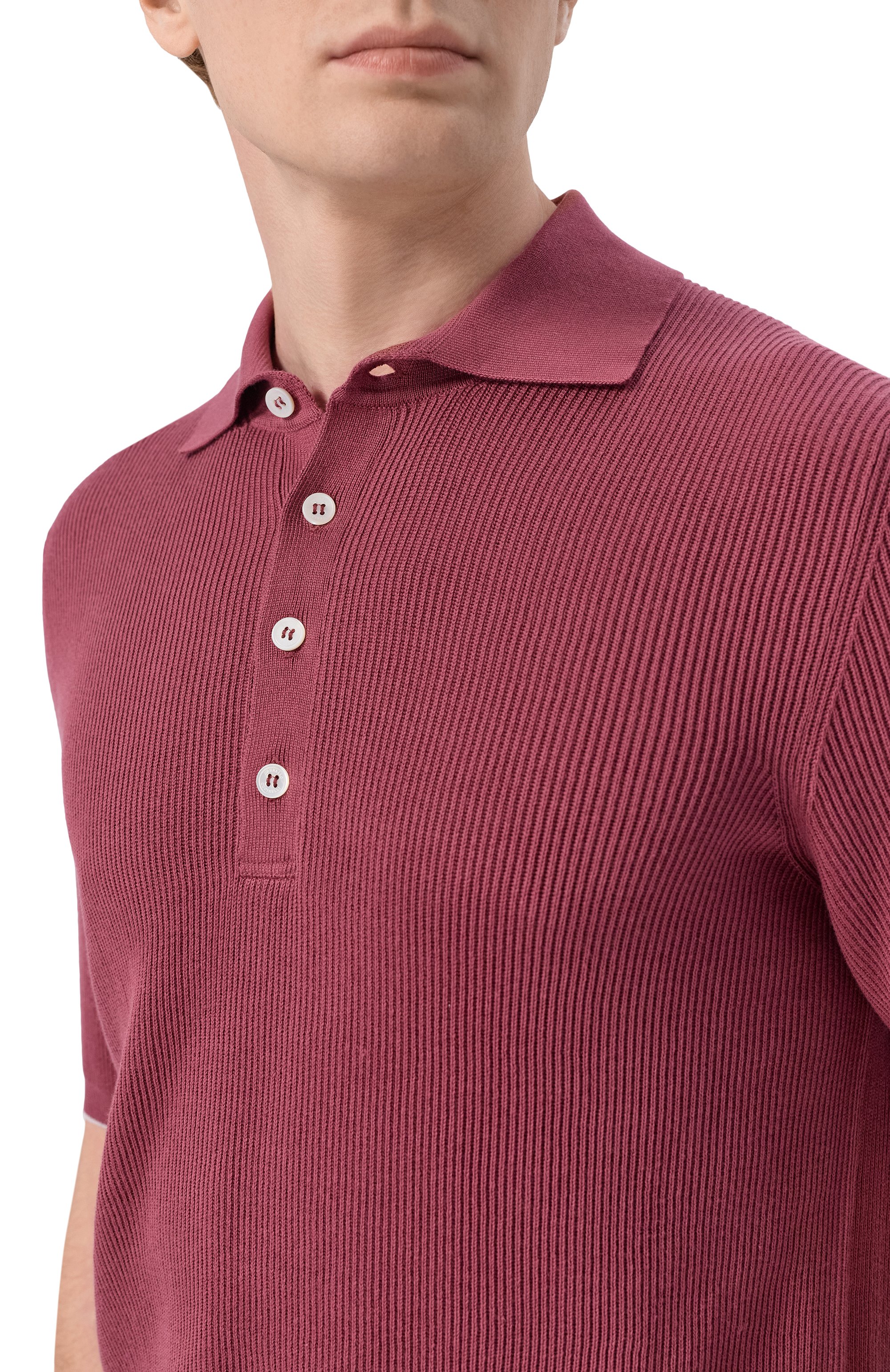 Хлопковое поло BRUNELLO CUCINELLI, арт. M29400025, фото 5