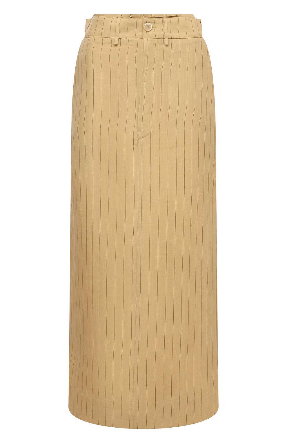 Льняная юбка JACQUEMUS светло-бежевого цвета по цене 52400 руб., арт. 211SK04/112851, фото 1 Льняная юбка JACQUEMUS, арт. 211SK04/112851, фото 1