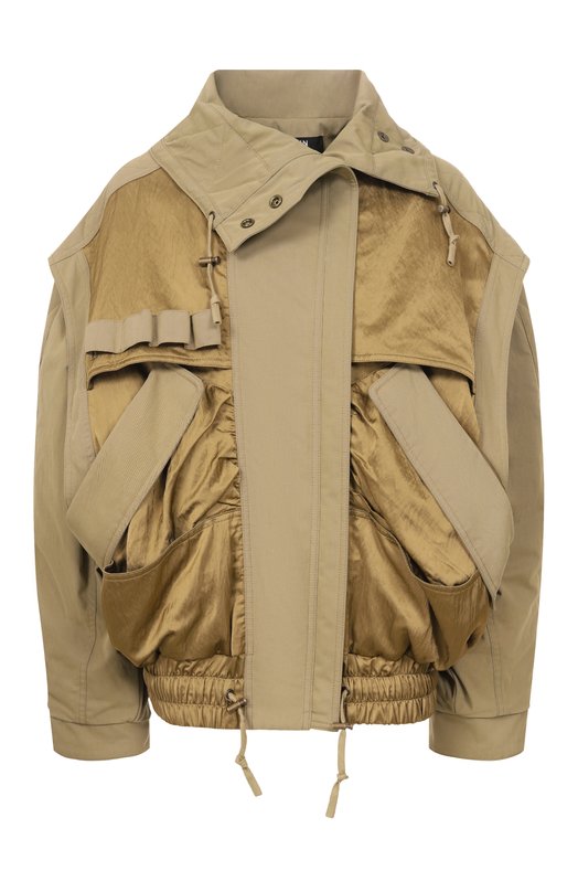 Хлопковый бомбер Balmain GF0TFA90/MI36 Хаки GF0TFA90/MI36