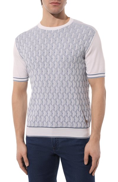 Джемпер из шелка и хлопка STEFANO RICCI, арт. K818042G10/F23170, фото 3