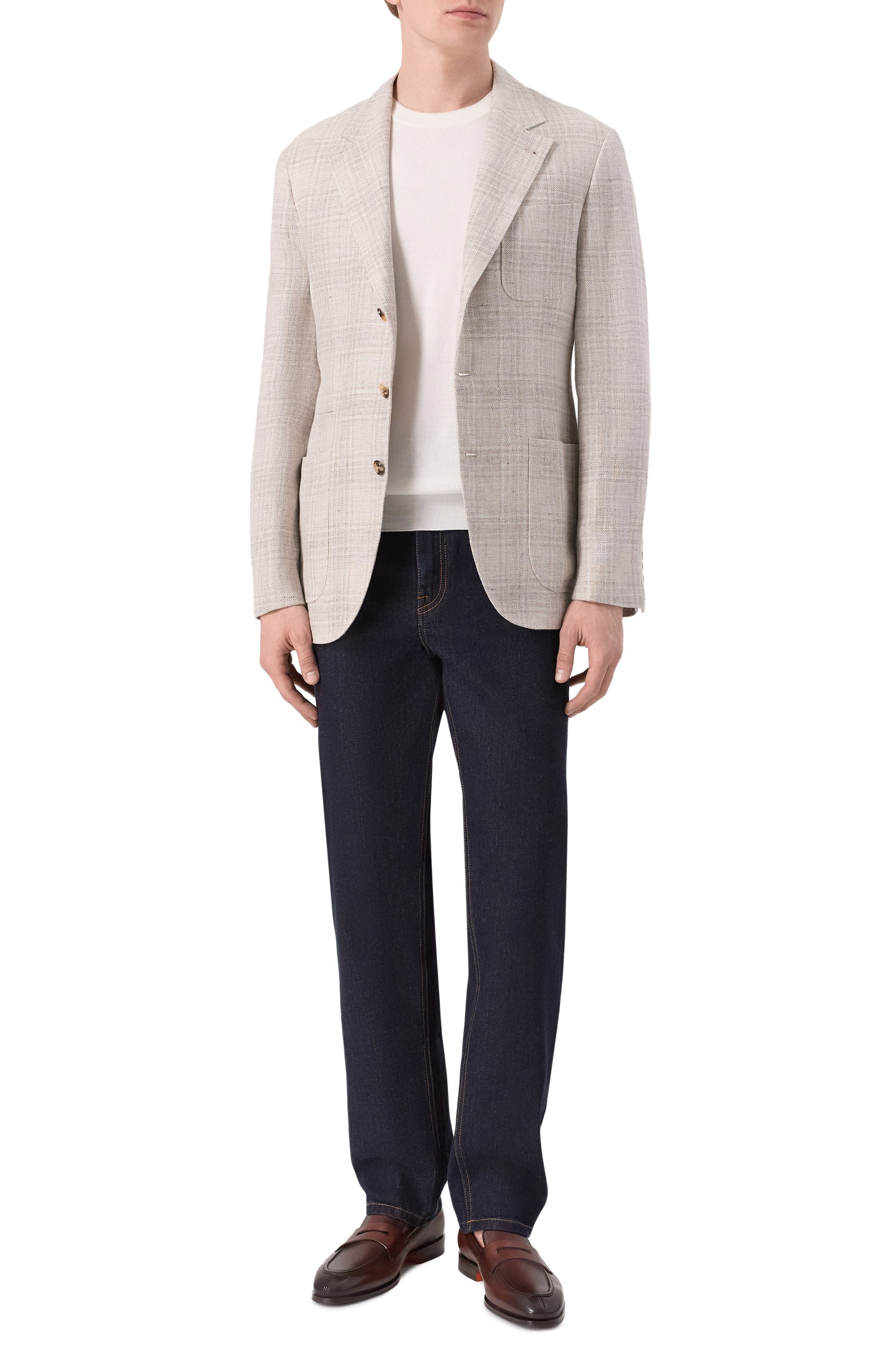 Кожаные пенни-лоферы adrian SANTONI, арт. MCAG19314JJ6GHAS, фото 2