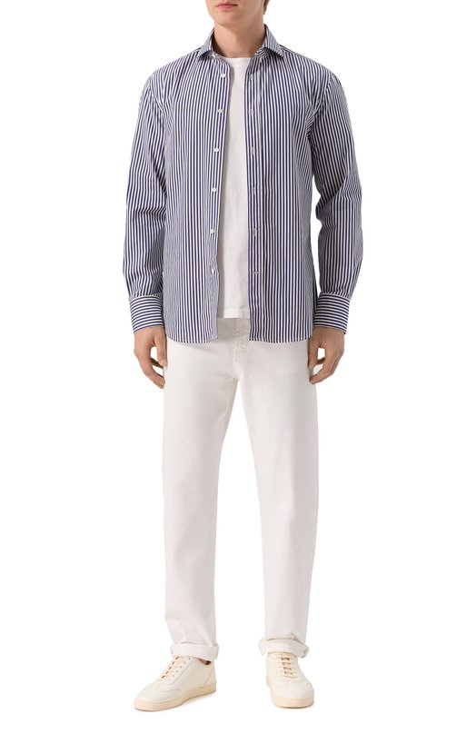 Джинсы Iconic Fit Brunello Cucinelli MP77P01090 Белый  MP77P01090 Фото 2
