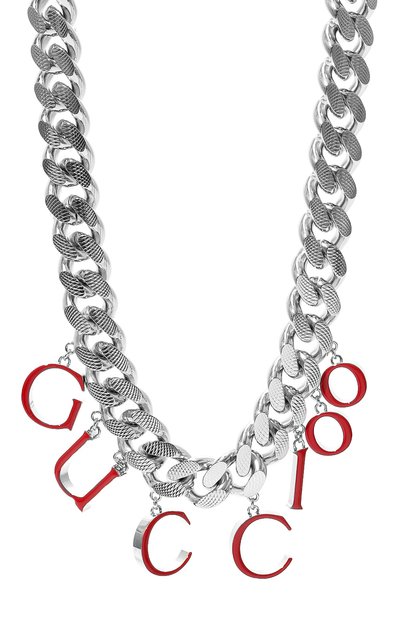 Колье GUCCI розового цвета по цене 187200 руб., арт. 682634 J1630, фото 3 Колье GUCCI, арт. 682634 J1630, фото 3