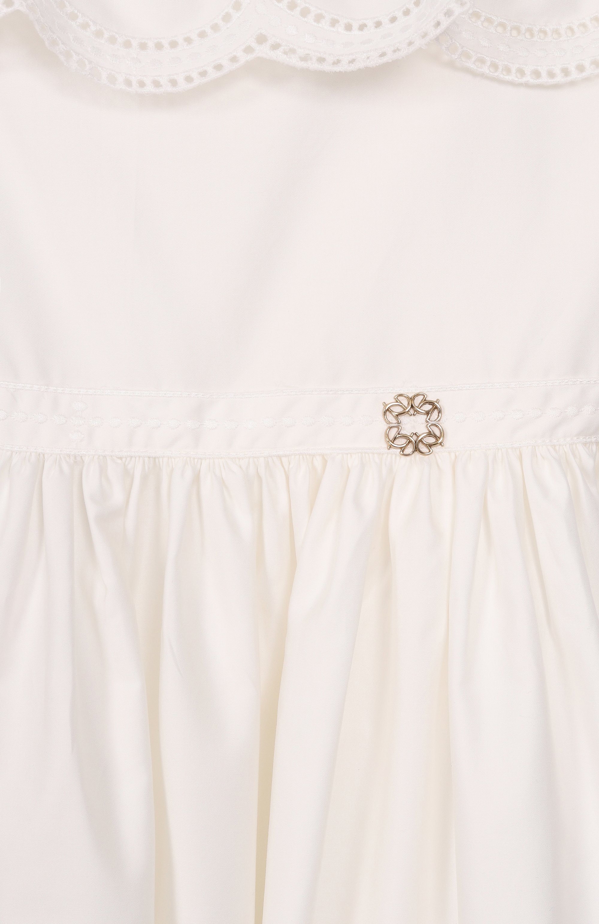 Хлопковый сарафан ELIE SAAB JUNIOR кремового цвета по цене 119000 руб., арт. EFAB100 MX MC/TS0724 RIC05_001, фото 3 Хлопковый сарафан ELIE SAAB JUNIOR, арт. EFAB100 MX MC/TS0724 RIC05_001, фото 3