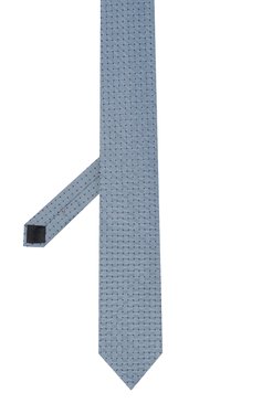Мужской шелковый галстук BROUBACK голубого цвета, арт. TIE 8CM/SS24 | Фото 3 (Нос: Не проставлено; Материал сплава: Проставлено; Материал: Текстиль, Шелк; Принт: С принтом)