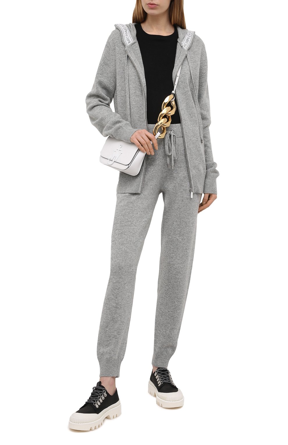 Кардиган MICHAEL MICHAEL KORS серого цвета по цене 29450 руб., арт. MH06PH1GAG, фото 2 Кардиган MICHAEL MICHAEL KORS, арт. MH06PH1GAG, фото 2